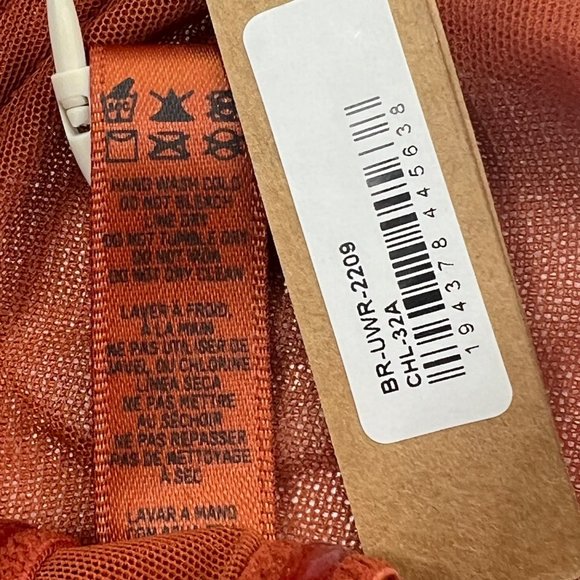 SKIMS Ultra Fine Mesh Strapless Bra Convertible Chili 32A - Picture 10 of 11